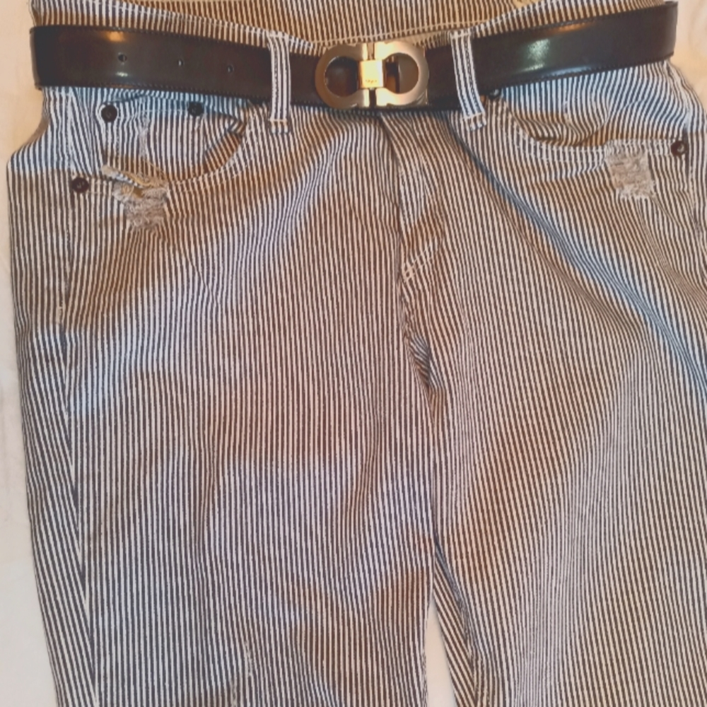 Pinstripe Rag & Bone jeans